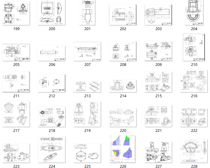 cad-ug-preo-sw练习图纸