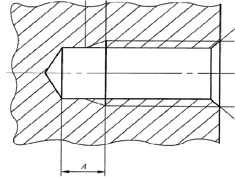 螺纹预留底孔深度尺寸