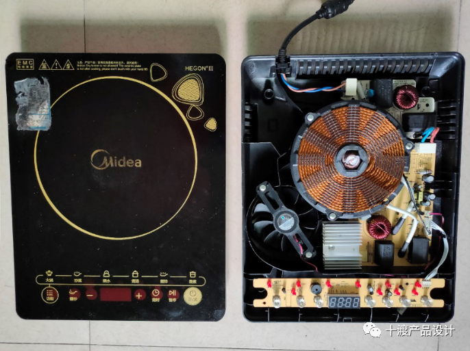 美的电磁炉拆解