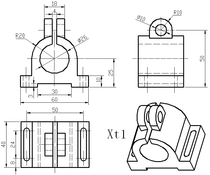 proe、UG三维CAD练习习题集