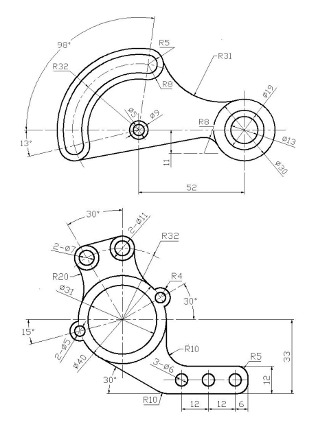 三维软件建模练习图纸100张