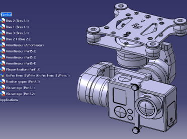 三轴云台三维图纸