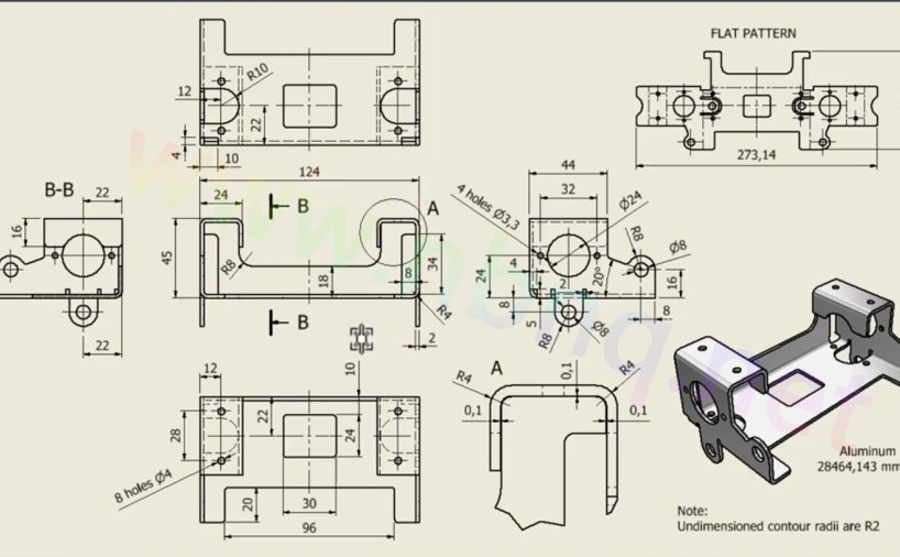 钣金件图纸画法与规定