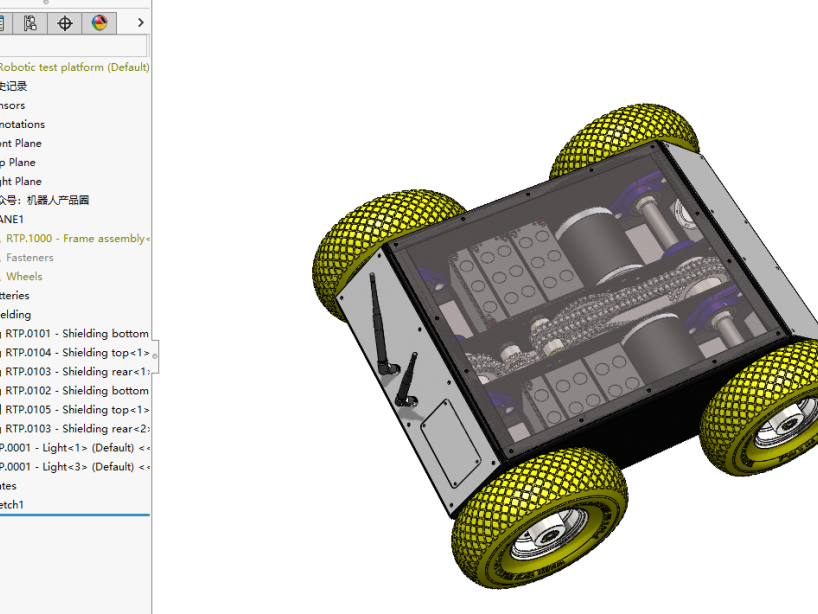 户外AGV三维模型—非常详细的模型，推荐下载