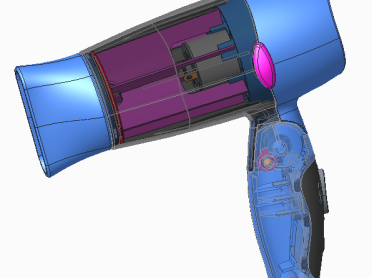 吹风机——结构详细模型