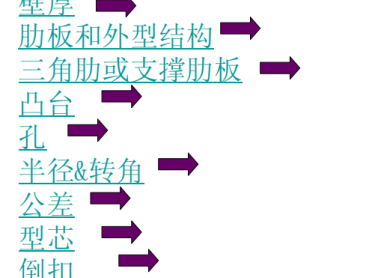塑料件设计经验收集