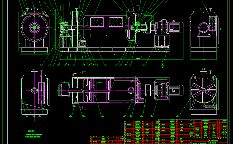 单轴自动和面机全图