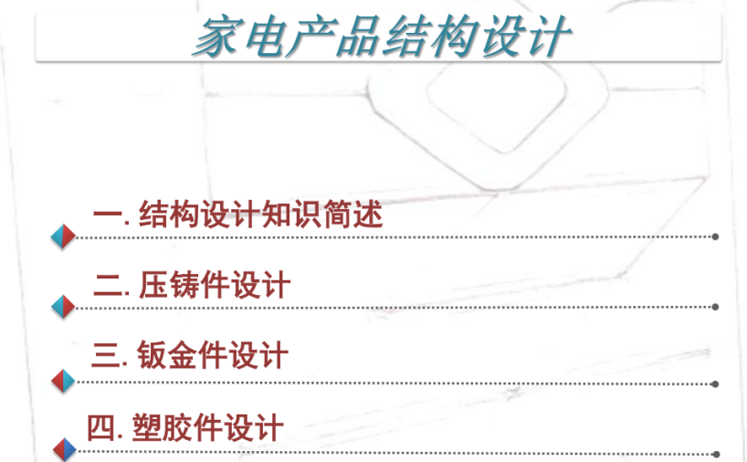 家电产品结构设计