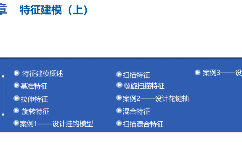 《中文版Creo-3.0案例教程》课件第三章特征建模