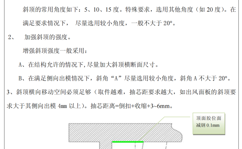 塑胶模具设计标准-斜顶设计规范