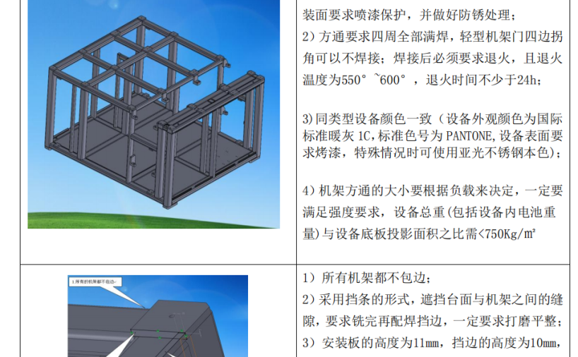 机架设计参考规范