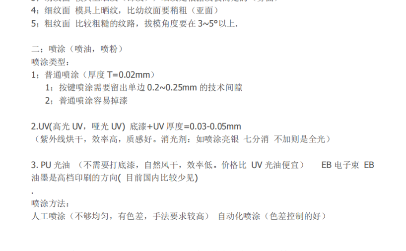 各类表面处理工艺介绍