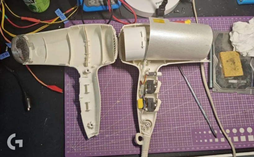 拆修奔腾大功率电吹风