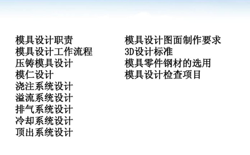 压铸模具设计标准