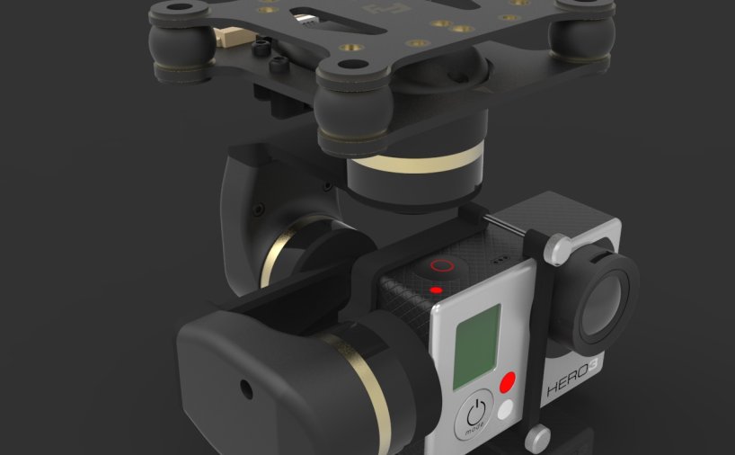 Gopro三轴云台三维建模图纸