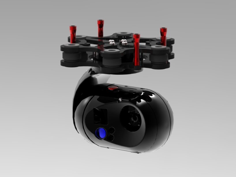 GoPro三轴万向节云台造型