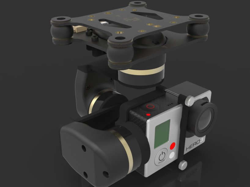 Gopro三轴云台三维建模图纸