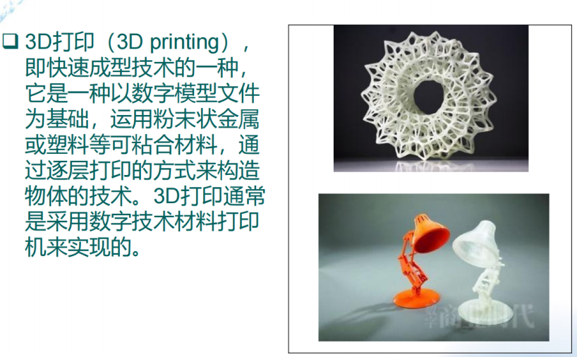 3D打印ppt优秀课件